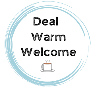 Deal Warm Welcome logo with Santa hat