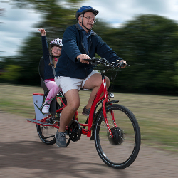 Riding an ebike with a passenger