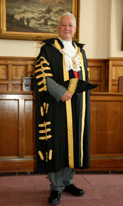 Coucillor Chris Turner Mayor of Deal in the Chamber at Deal Town Hall