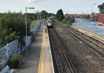 High Speed Train leaving Deal Station