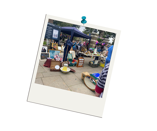 Braderie market stalls in High Street