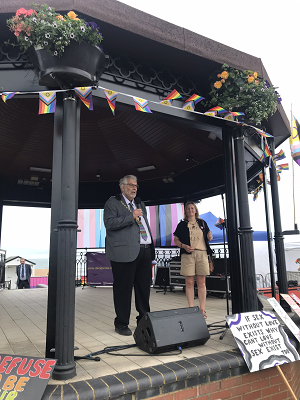 The Mayor and Mayoress at Deal Pride