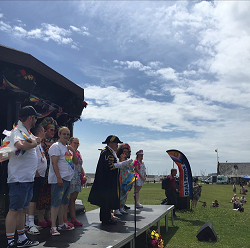 Mayor at Deal Pride making a speech