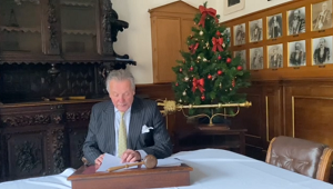 Mayor giving the Christmas message 2023