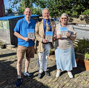 Mayor with authors Colin Varrall and Pat Smith