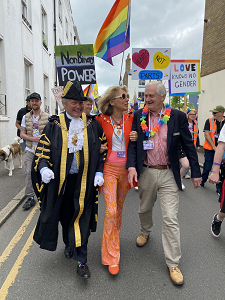 Mayor and Mayoress at Deal Pride 2024