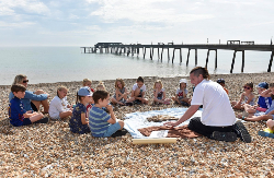 The History Project on the beach