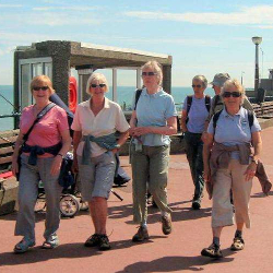 Walkers on the Pier