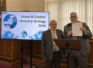 Deputy Mayor of Deal, Cllr Peter Findley, and the Mayor of Deal, Cllr Mike Eddy
