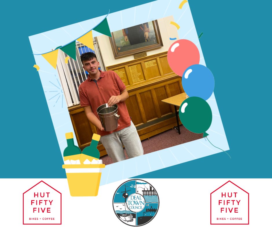 Environment Committee Chairperson Cllr Samuel Brookfield picking August's winner